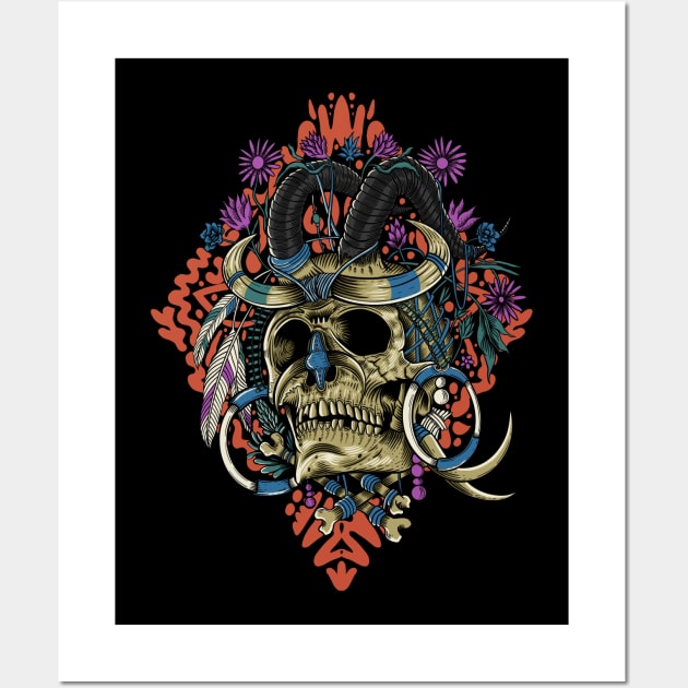 New Guinea Skull Wall Art by suryas